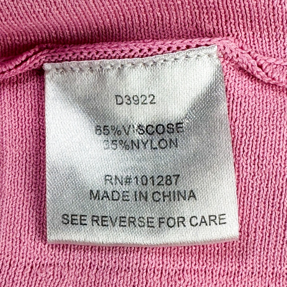 Alexa Admor Pink Knit Dress M Jenna Pearl Preppy Fit Flare Elle Woods Barbiecore - Picture 5 of 9
